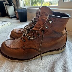 Red Wing Shoes Tan Leather Men's Boots